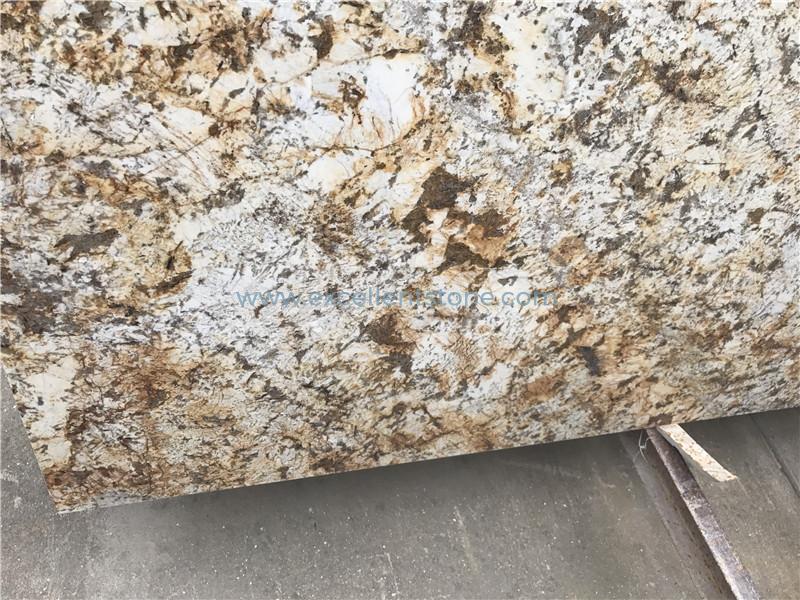 Giallo Granite Prefab Kitcehn Countertop