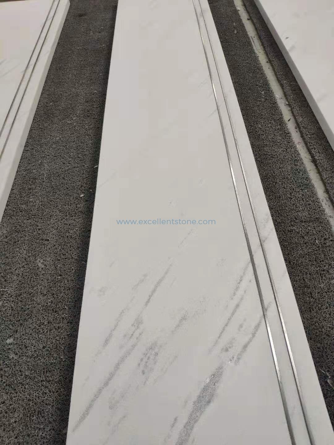White Natural Marble Stairs