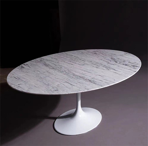 Tableros de mesa de mármol blanco