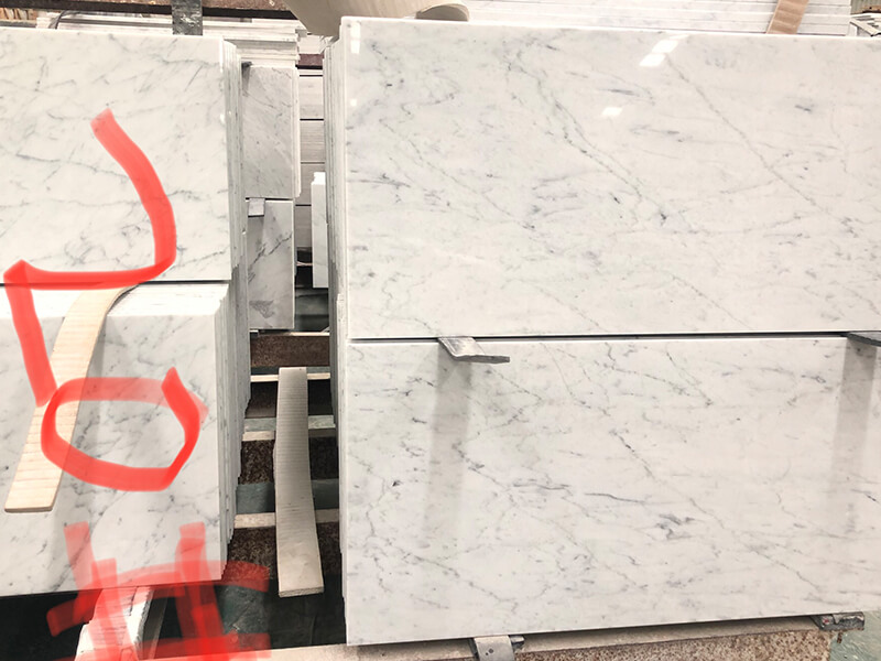 Azulejos blancos de Carrara