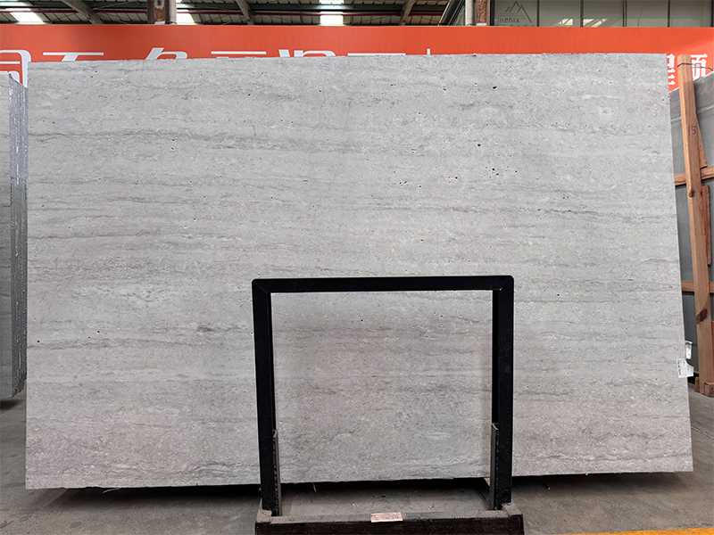 Chinese Grey Cream Travertine Slabs