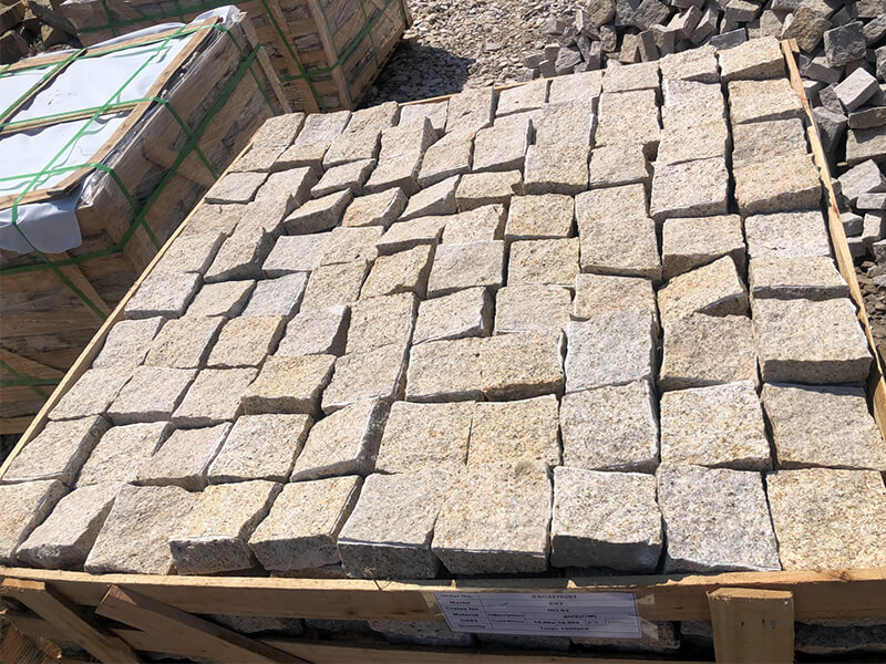 G682 Granite Cube Cobblestone 