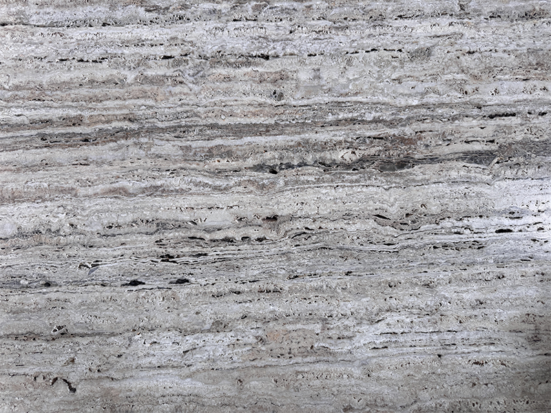 Light silver travertine