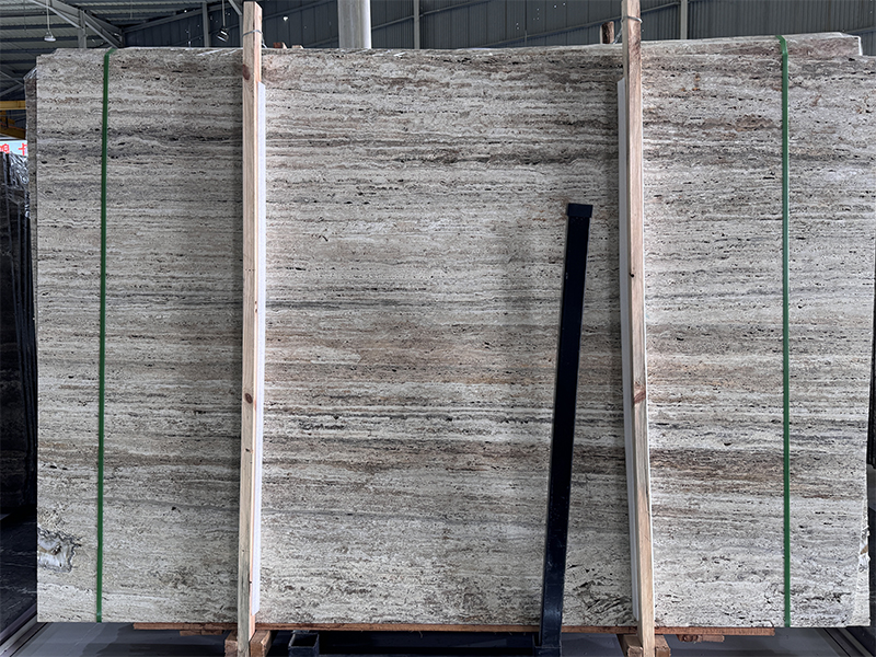 light silver travertine