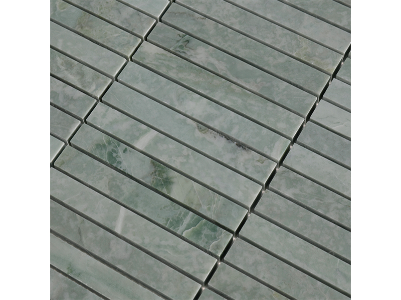 close look of stacked finger mosaic 
