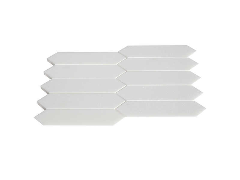 Greek white marble mosaic