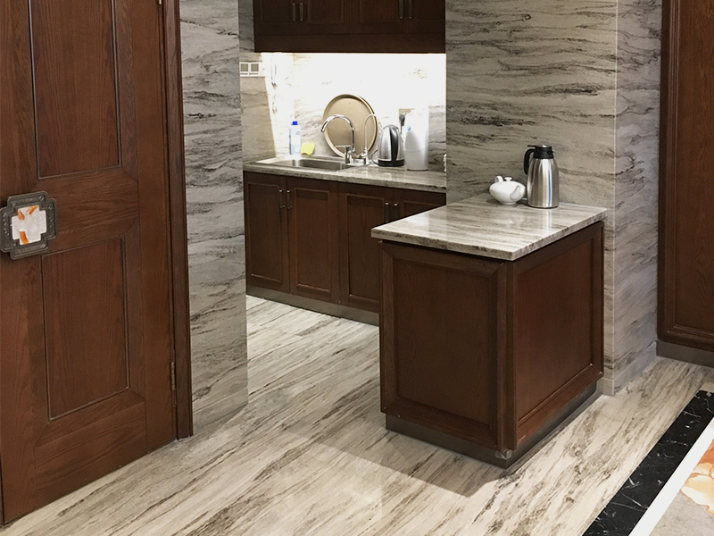 Palissandro Brown Marble Kitchen