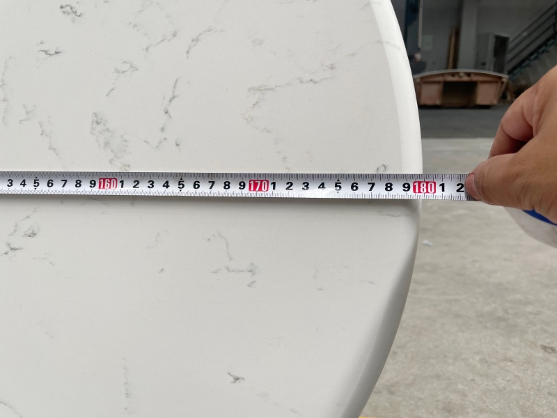 Carrara White Engineered Quartz Table Tops customized Carrara White Engineered Quartz Table Tops customized