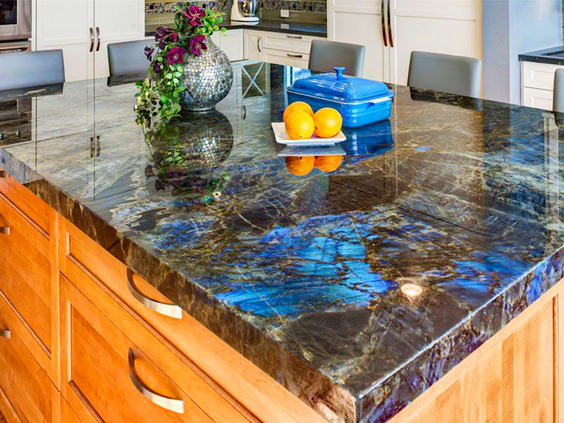 Labradorite Blue Kitchen Countertop