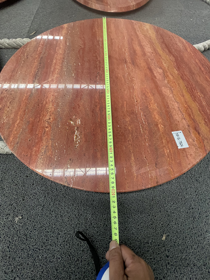 Red Travertine Table tops