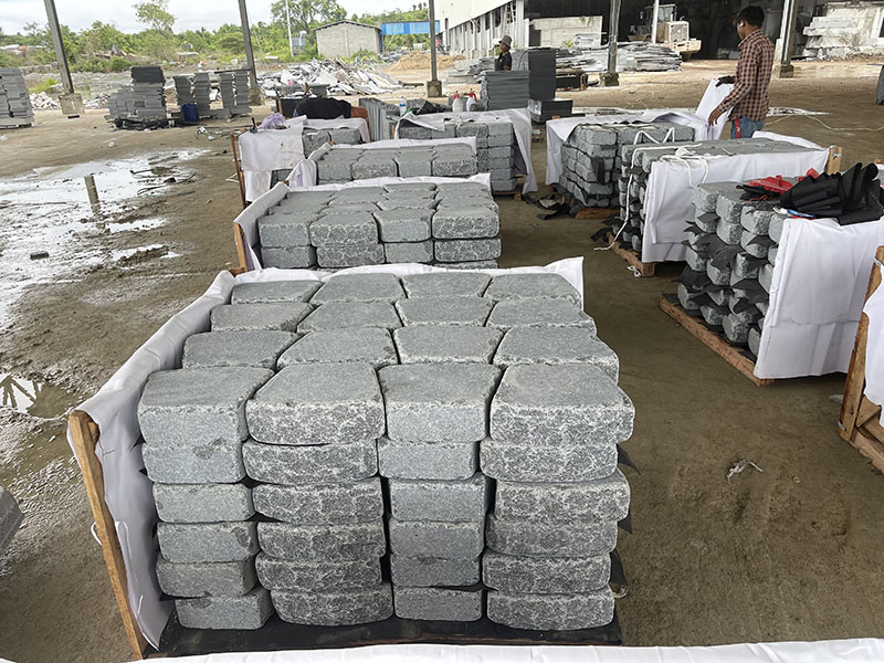 Cambodian G654 Dark Grey Fire pit