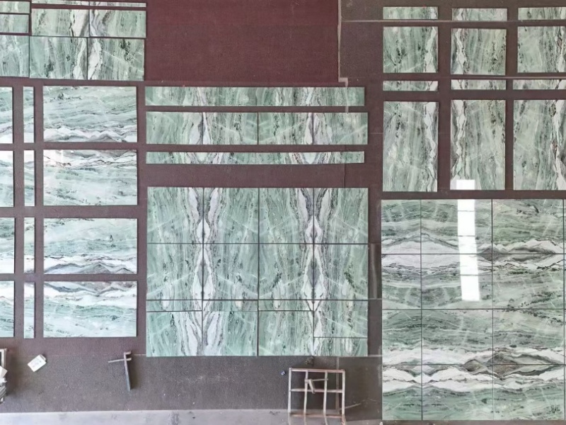 Luxury Victoria Green Marble Slabs