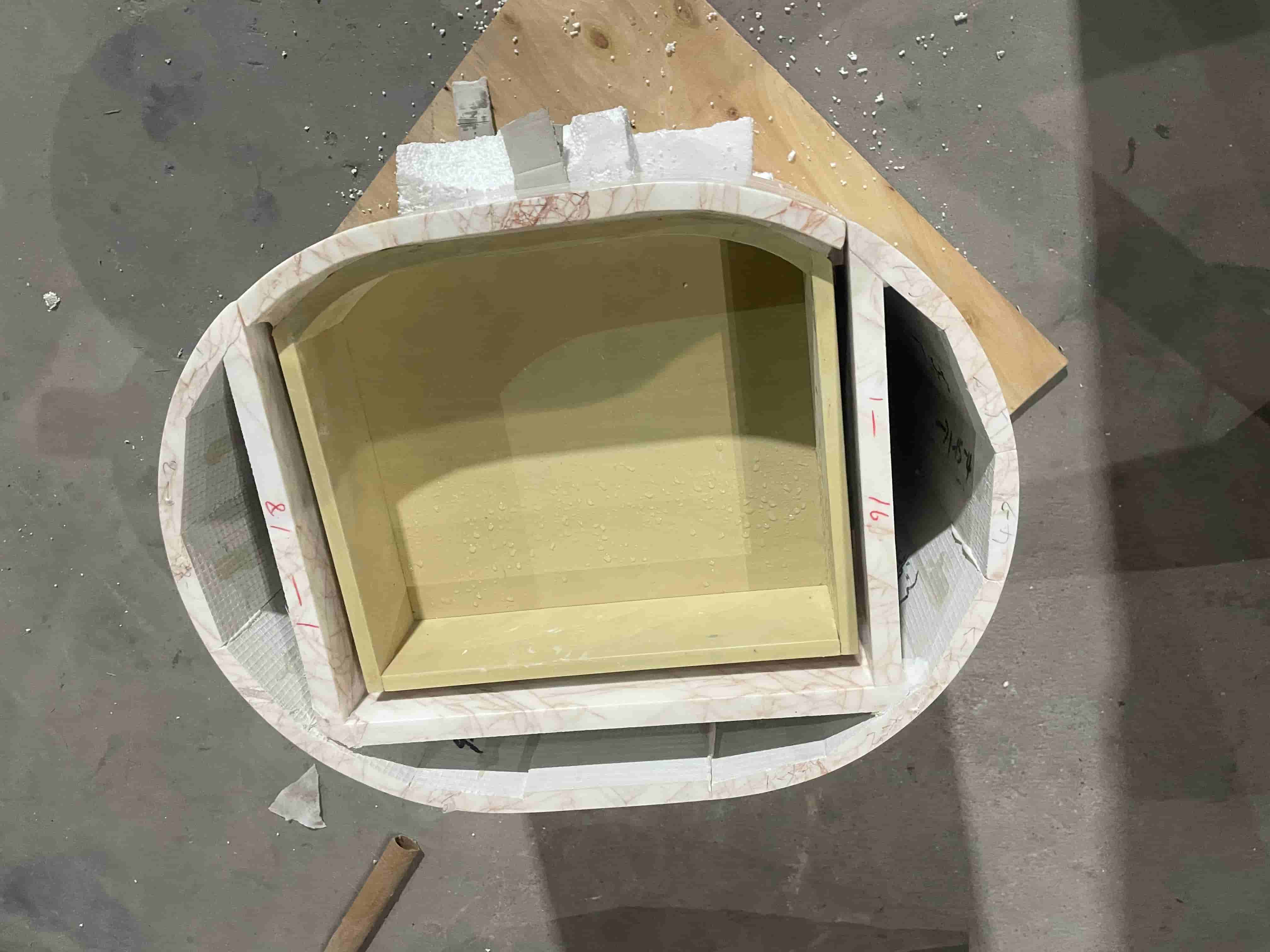 Light Luxury marble Bedside Table