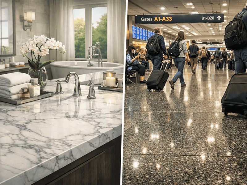 Low-Traffic vs High-Traffic Stone Use Low-Traffic vs High-Traffic Stone Use