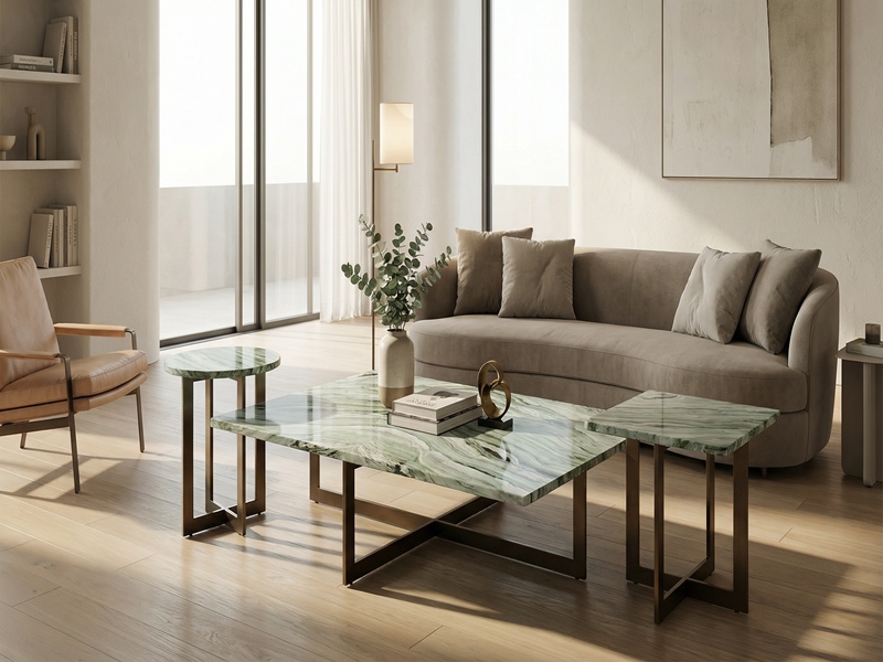 Emerald Cloud Marble Interior Design Application