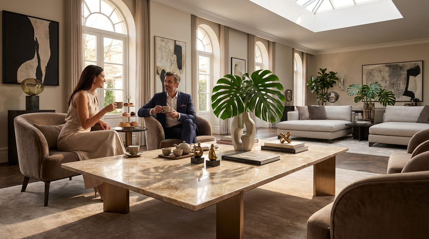 Jinghu Chunxiao Marble Round Table