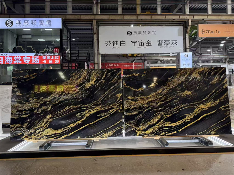 gold marble tile