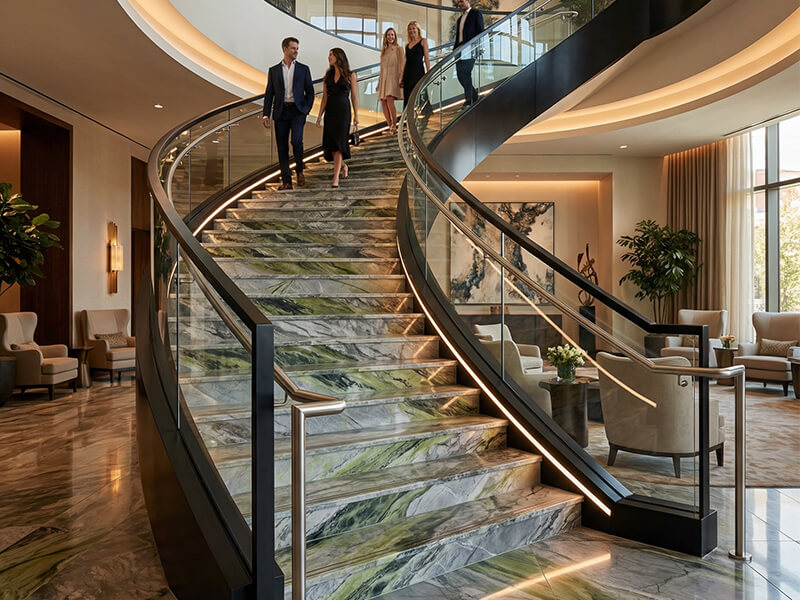 Fendi Green Marble Stairs