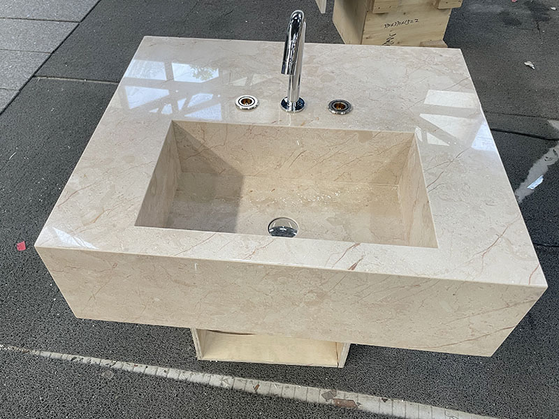 Golden Sunset Marble Vanity Sink