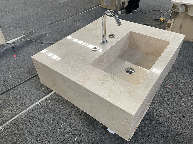 Golden Sunset Marble Vanity Sink