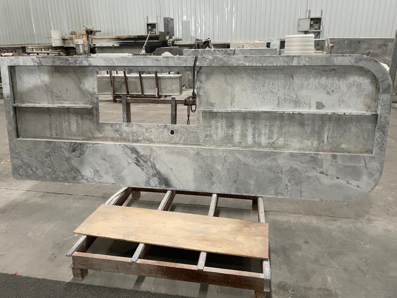 Brazilian Super White Quartzite Kitchen 
