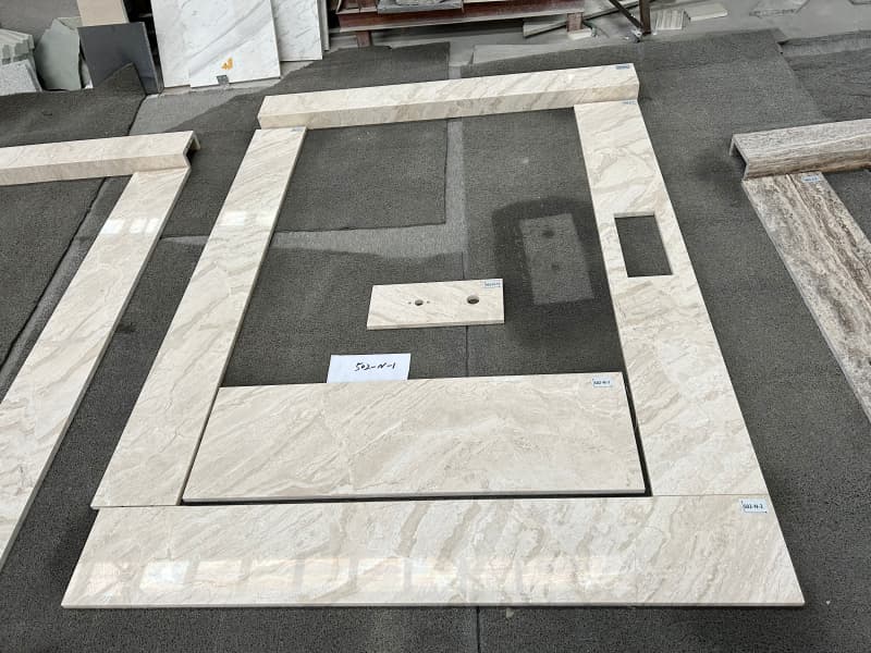 Cappuccino Marble Bathroom Vanity
