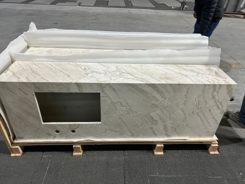Cappuccino Marble Bathroom Vanity Packing