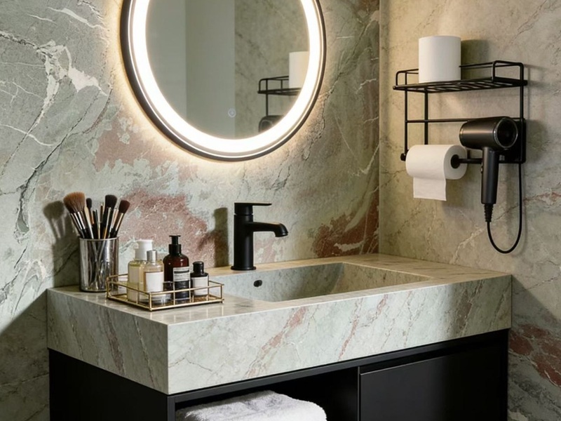 Four Seasons Pink Marble Vanity Tops
