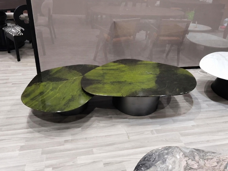 Verde Alpi Marble Coffee Table