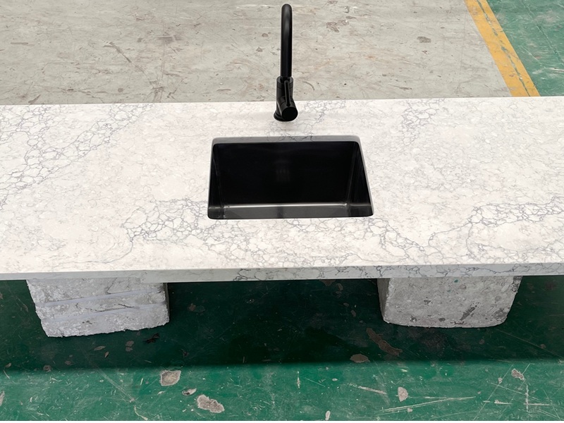 Calacatta White Quartz Bathroom Vanity Top