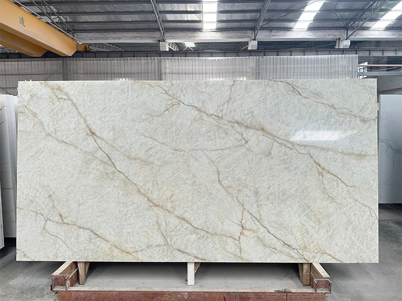 Brazilian Cristallo Look Artificial Quartz Slabs