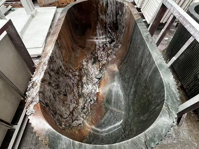 Persa Green Quartzite Freestanding Bathtub