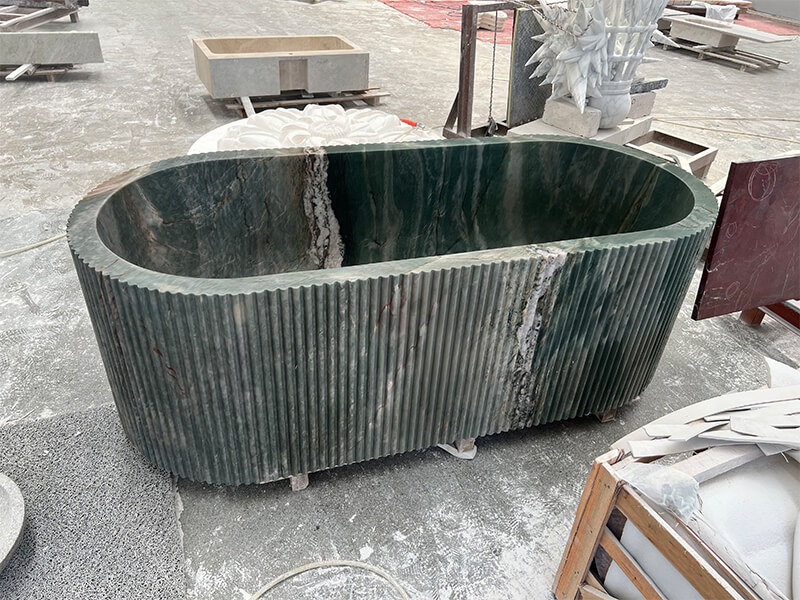 Persa Green Quartzite Freestanding Bathtub
