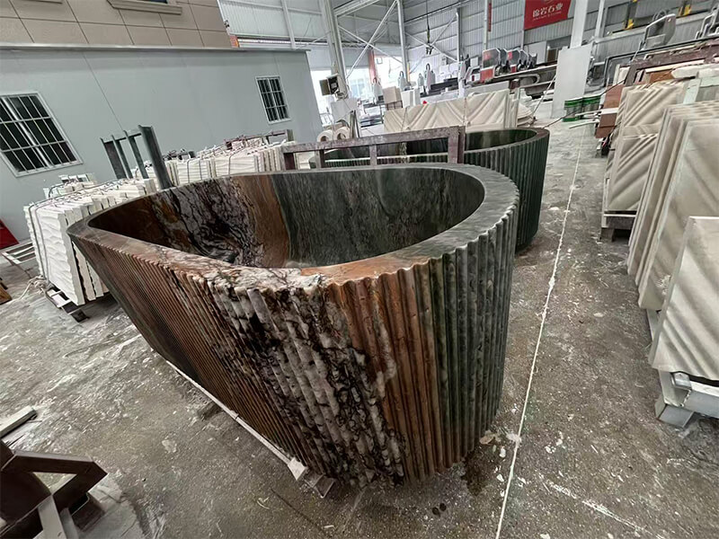 Persa Green Quartzite Freestanding Bathtub