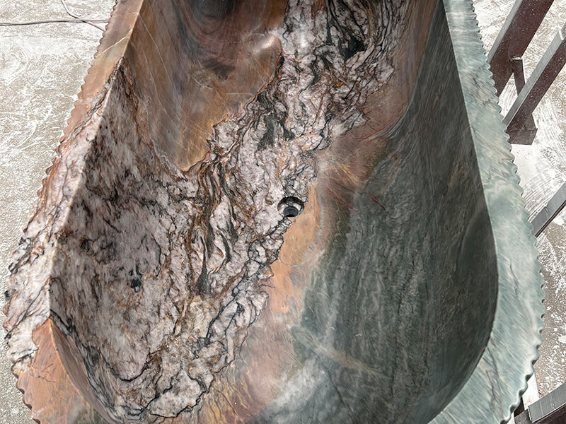 Persa Green Quartzite Freestanding Bathtub