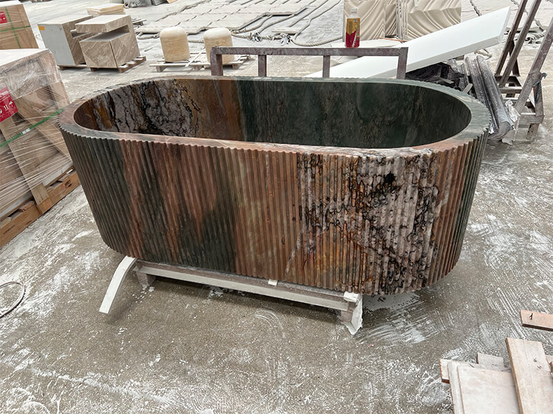 Persa Green Quartzite Freestanding Bathtub