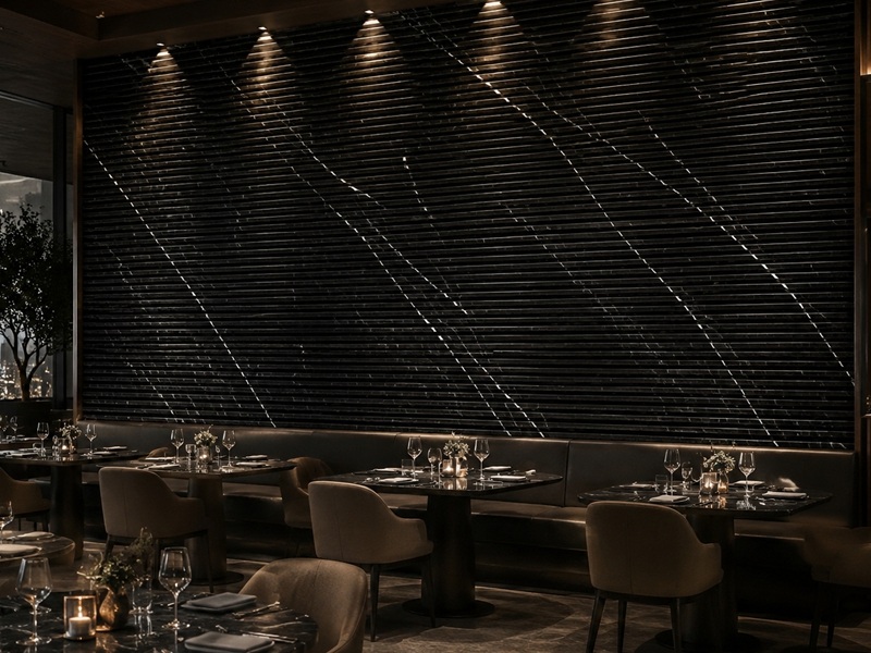Nero Marquina Marble Wall Cladding