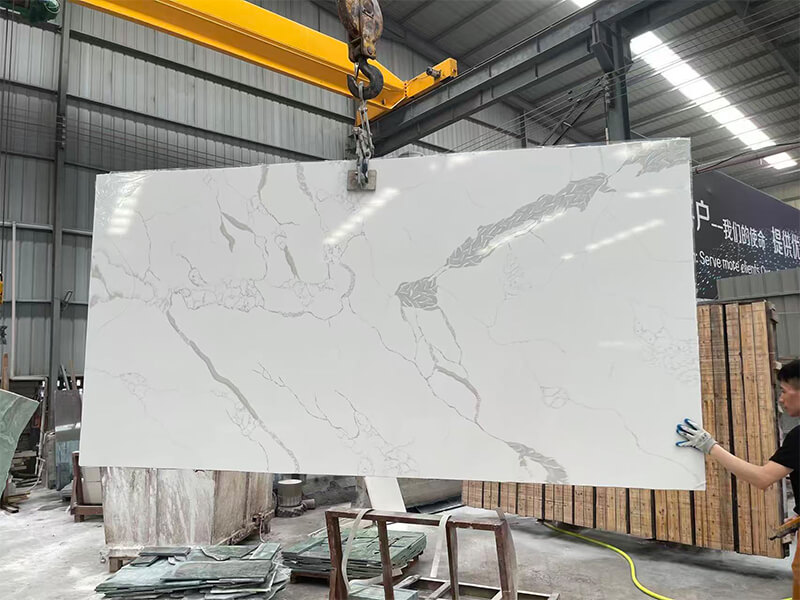 CQ989 Statuario Fantastico Quartz Slabs