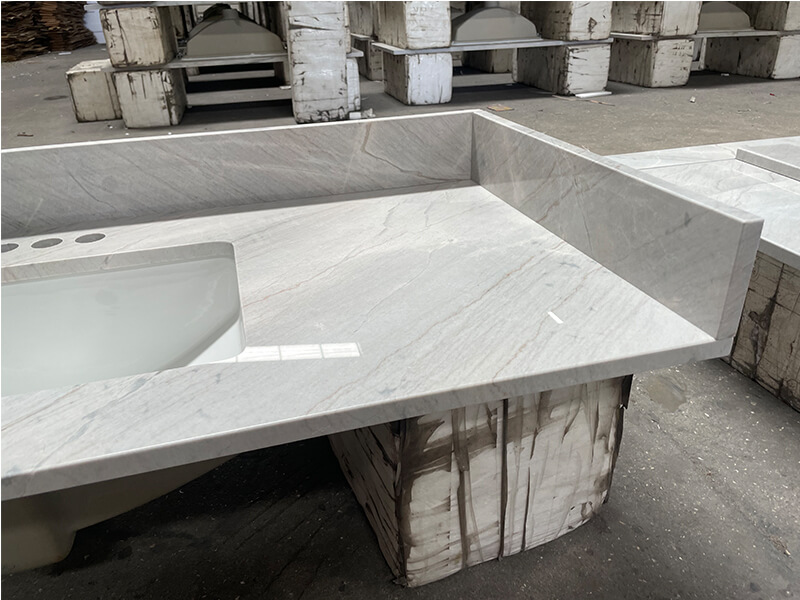 Noble Carrara Grey marble vanity top