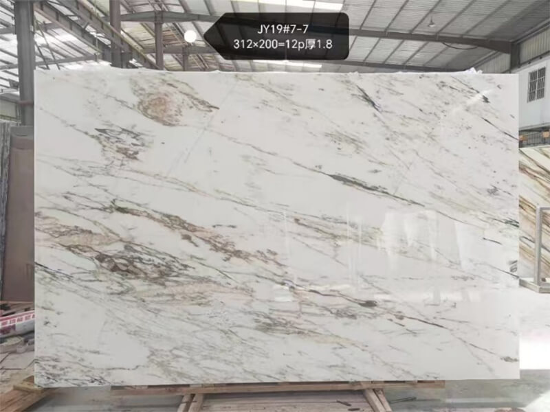 Chinese Calacatta White Marble Slabs