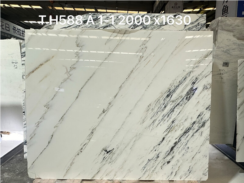 Chinese Calacatta White Marble Slabs