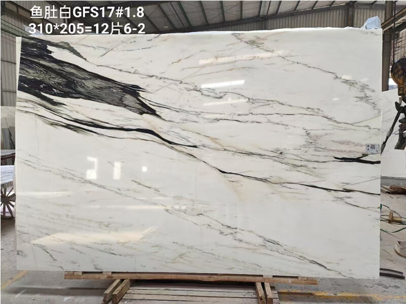 Chinese Calacatta White Marble Slabs