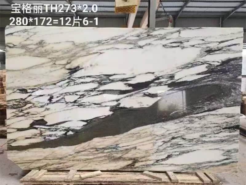 Chinese Calacatta White Marble Slabs