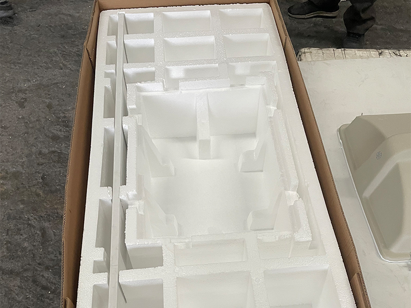 Ariston White Engineered Marble Vanity Top with Sink