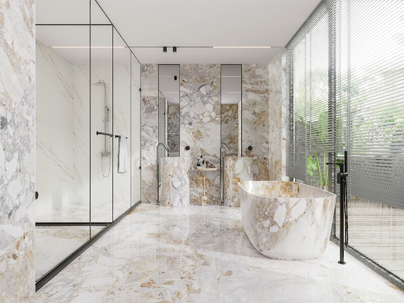 Four Seasons White Marble Slabs