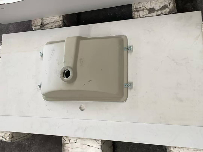 Ariston White Engineered Marble