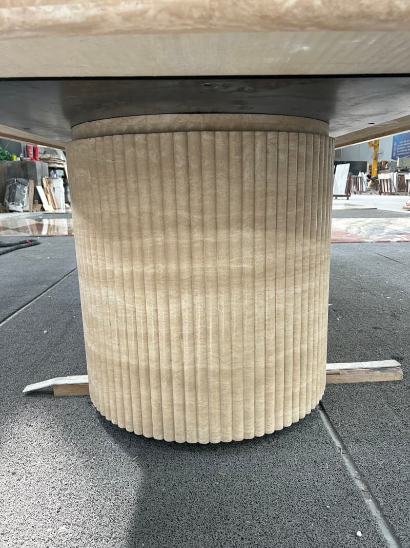 Travertine Dining Table Travertine Dining Table