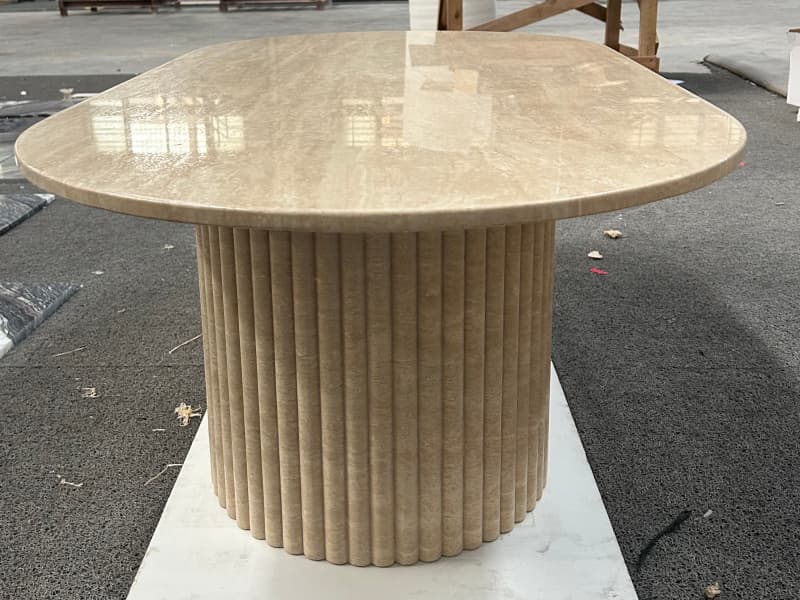 Travertine Dining Table Travertine Dining Table
