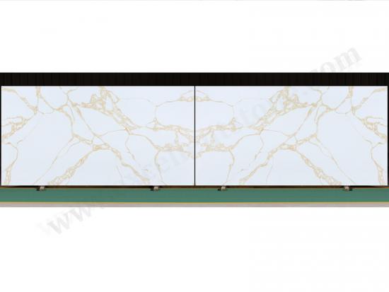 GM8003 Calacatta Miraggio Gold Solid Surface Worktop