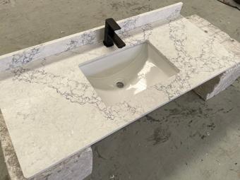 Calacatta Quartz Bathroom Vanity Top